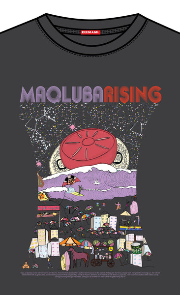 MAQLUBA RISING TEE (BLACK)