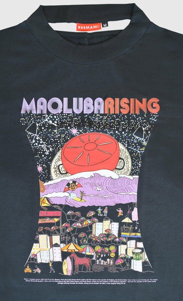 MAQLUBA RISING TEE (BLACK)